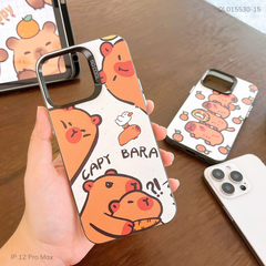 Ốp IP 12 Pro Max tráng bạc in hình