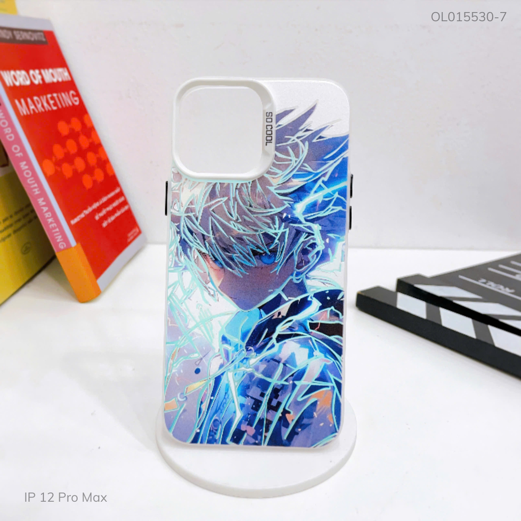 Ốp IP 12 Pro Max tráng bạc in hình