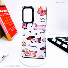 Ốp Xiaomi Redmi Note 11 Pro nhám bạc in hình