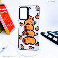Ốp Xiaomi Redmi Note 11 Pro nhám bạc in hình