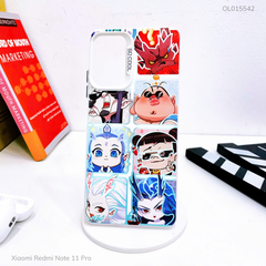 Ốp Xiaomi Redmi Note 11 Pro nhám bạc in hình