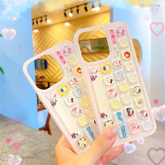 Ốp IP 16 Pro Max dẻo bàn phím Kitty