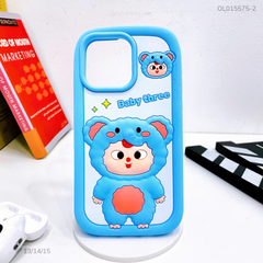 ** Ốp iPhone 13/14/15 dẻo su Voi baby three