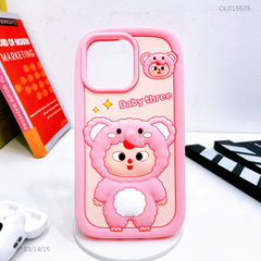 ** Ốp iPhone 13/14/15 dẻo su Voi baby three