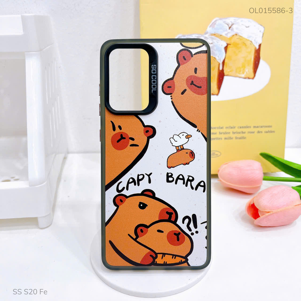 Ốp SS S20 Fe nhám bạc in hình