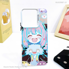 Ốp Xiaomi Redmi Note 13 Pro 4G nhám bạc in hình