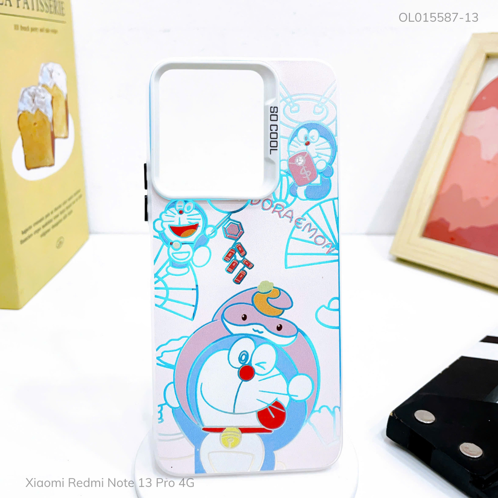 Ốp Xiaomi Redmi Note 13 Pro 4G nhám bạc in hình