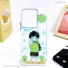 Ốp Xiaomi Redmi Note 13 Pro 4G nhám bạc in hình