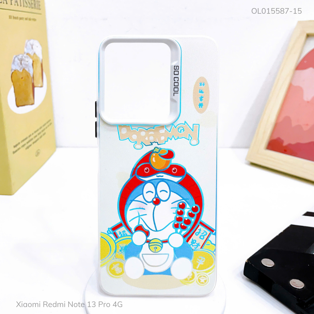 Ốp Xiaomi Redmi Note 13 Pro 4G nhám bạc in hình