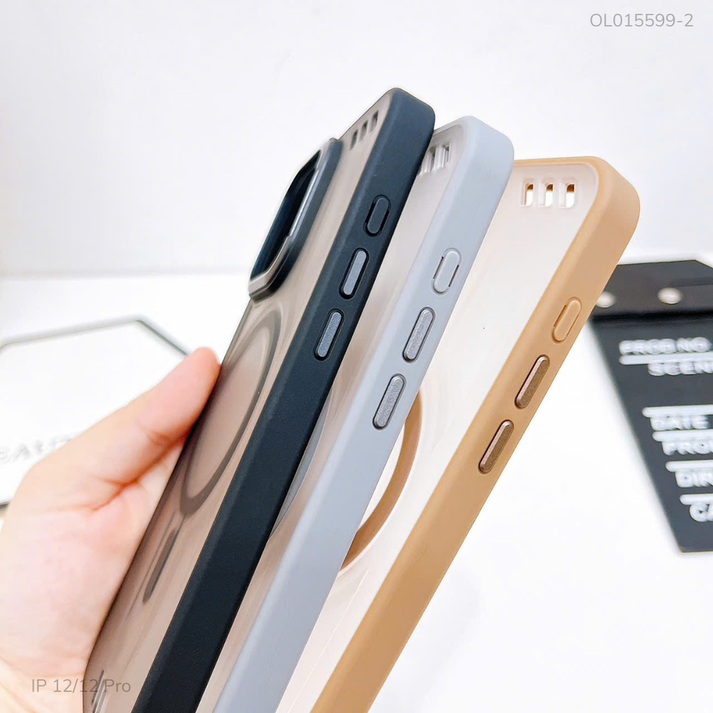 ** Ốp IP 12/12 Pro lưng nhựa Magsafe ICE CASE