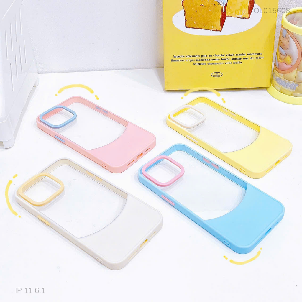 Ốp IP 11 6.1 lưng trong 2 màu