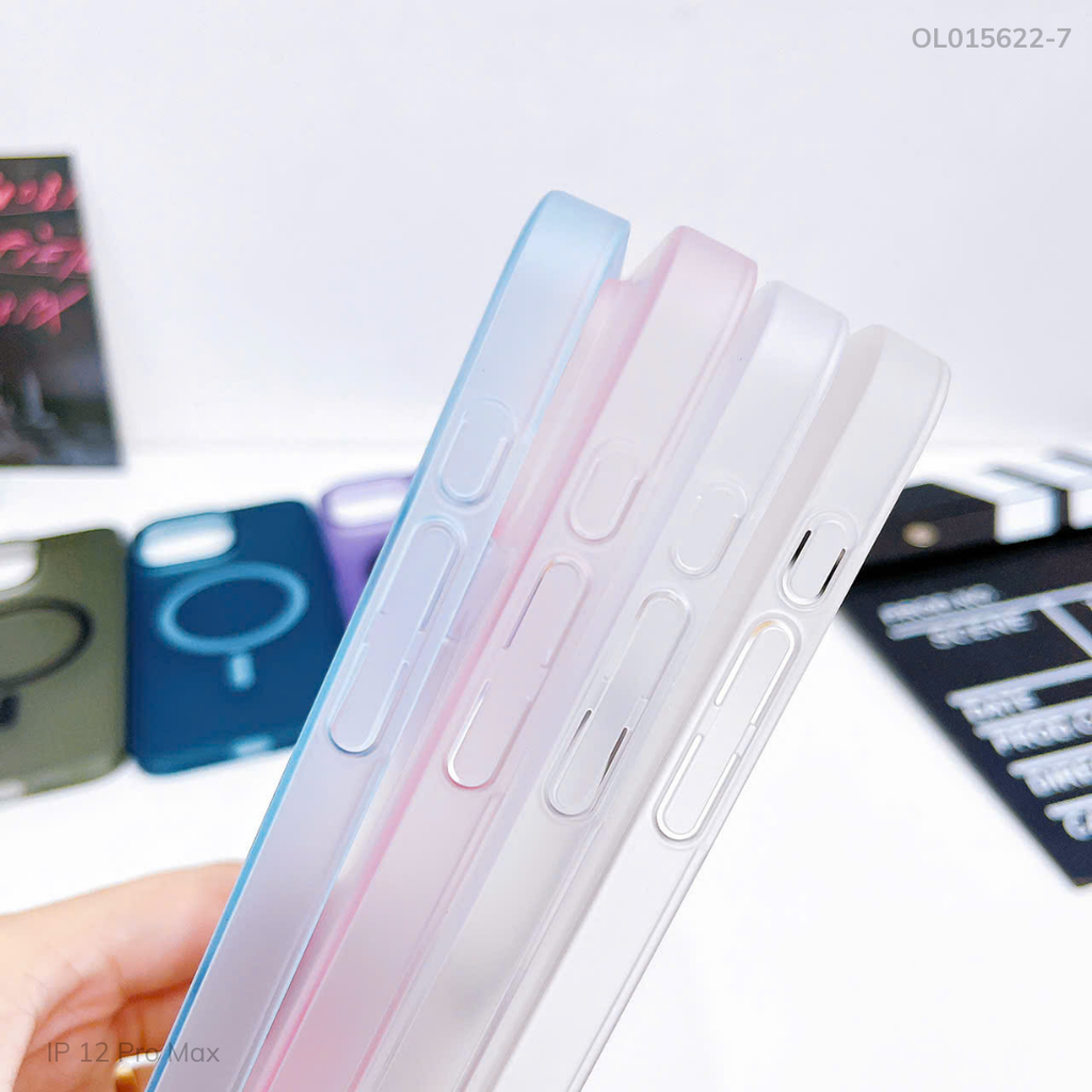 Ốp IP 12 Pro Max Mobile Case nhám Magsafe lưng cứng viền cứng