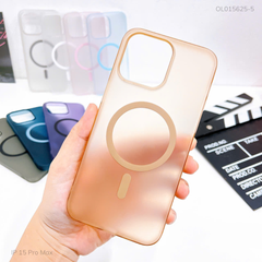 Ốp IP 15 Pro Max Mobile Case nhám Magsafe lưng cứng viền cứng