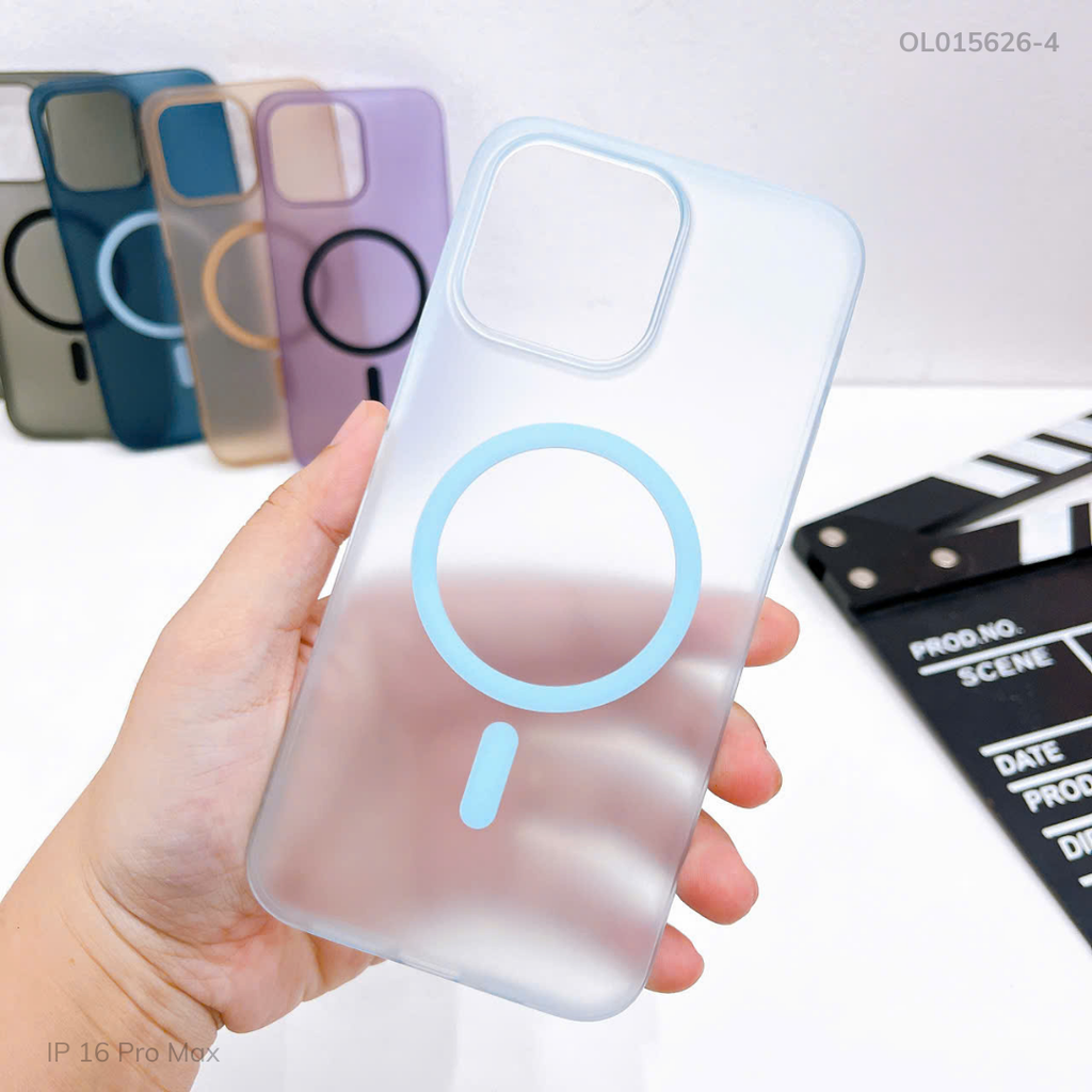 Ốp IP 16 Pro Max Mobile Case nhám Magsafe lưng cứng viền cứng