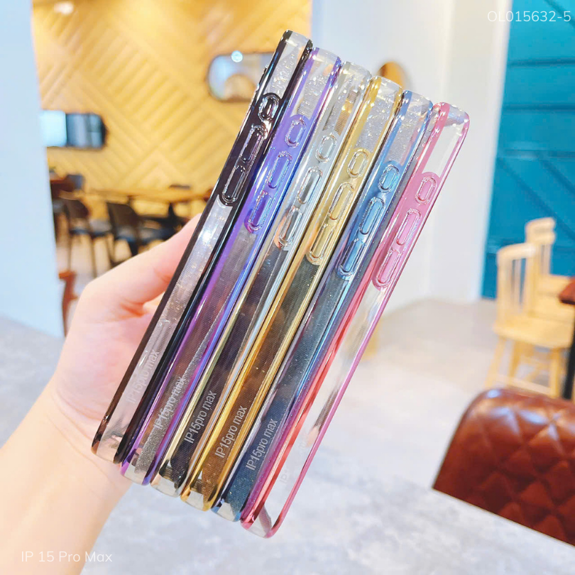 ** Ốp IP 15 Pro Max Likgus dẻo Magsafe đệm kim tuyến camera đính hạt