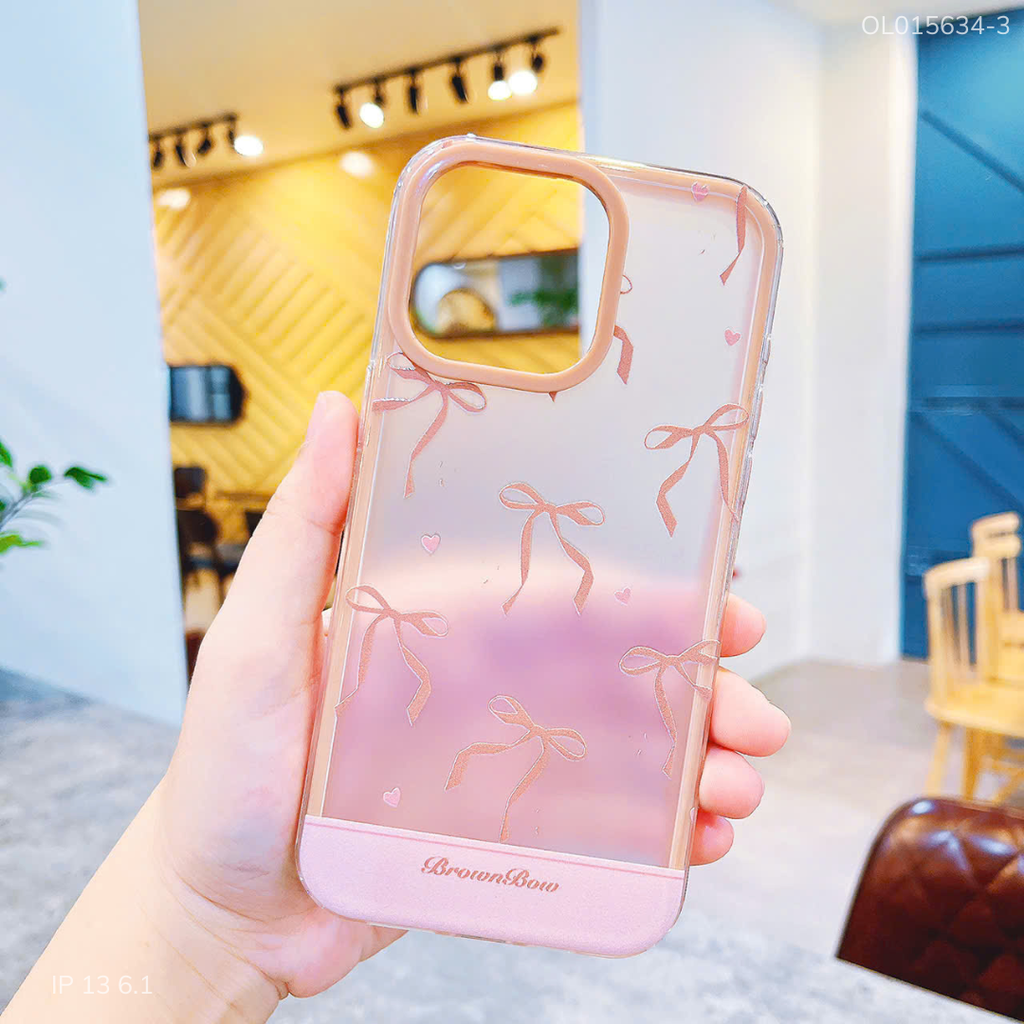 Ốp IP 13 6.1 lưng nhám viền 2 lớp nhiều hình