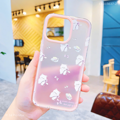 Ốp IP 14 Pro Max lưng nhám viền 2 lớp nhiều hình