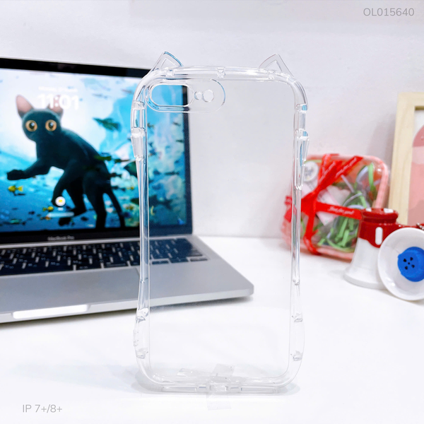 ** Ốp IP 7+/8+ dẻo trong tai mèo