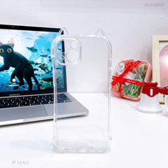 ** Ốp iPhone 13 6.1 dẻo trong tai mèo