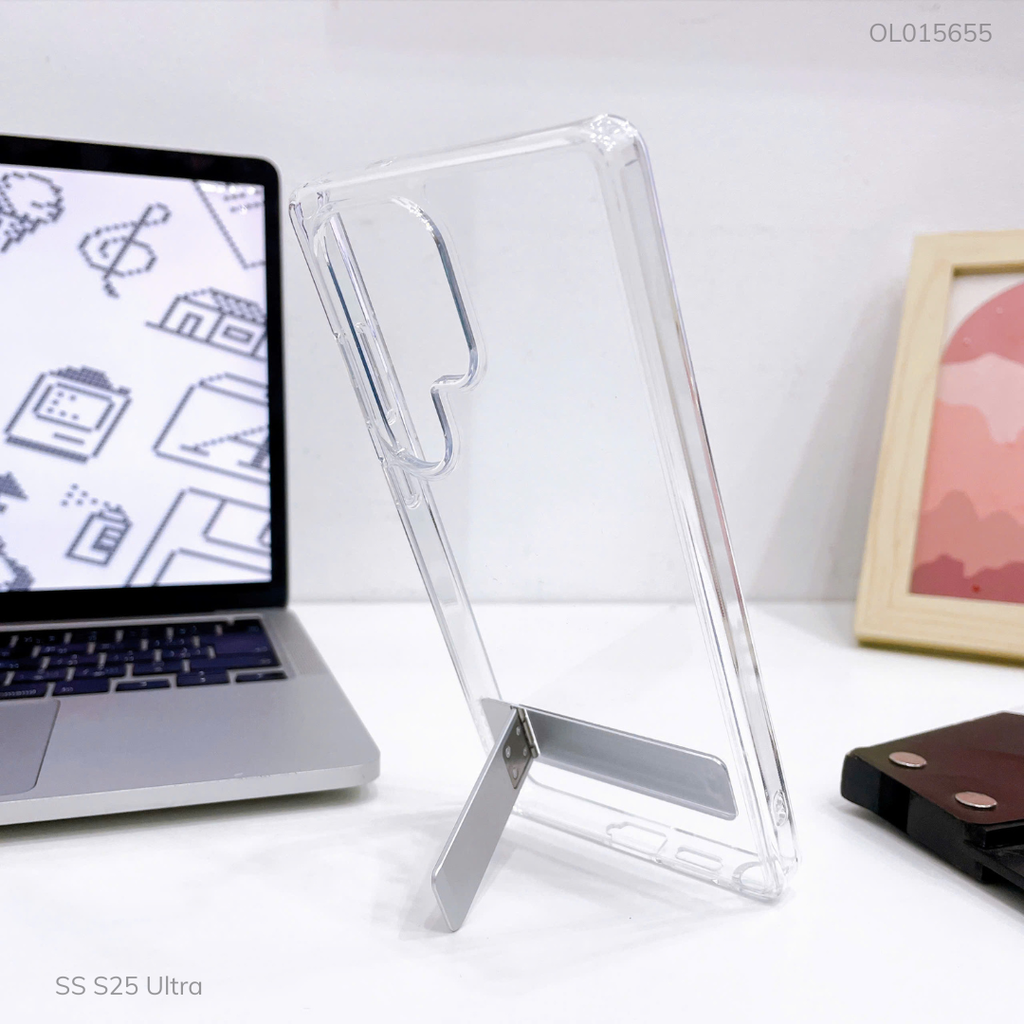 Ốp SS S25 Ultra Raigor lưng trong kèm giá đỡ