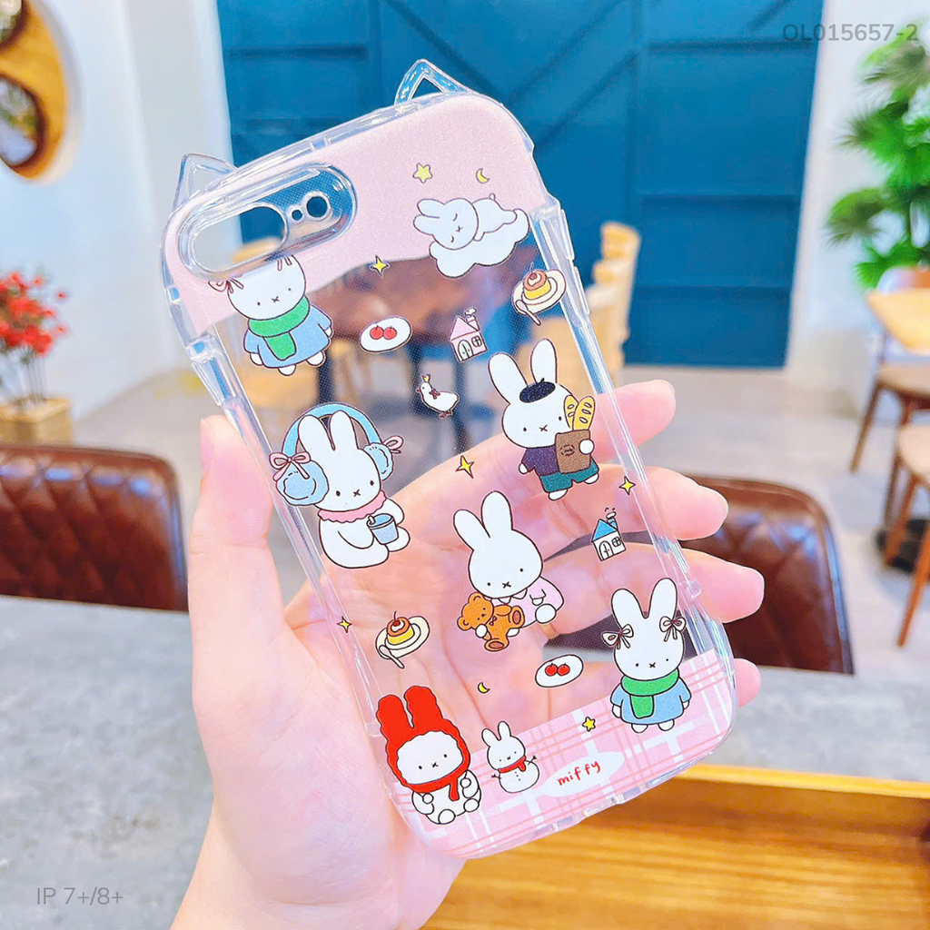 ** Ốp iPhone 7+/8+ dẻo tai mèo nhiều hình