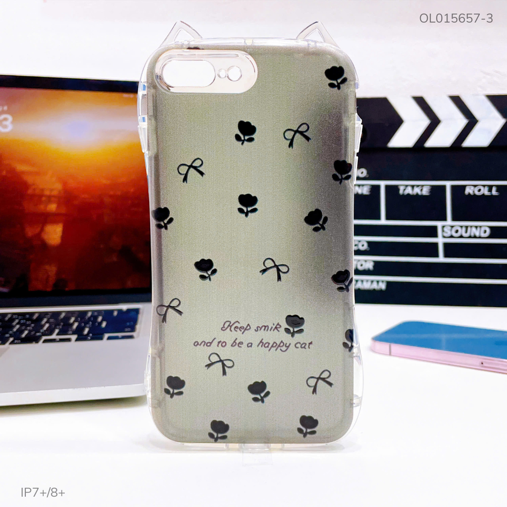 ** Ốp iPhone 7+/8+ dẻo tai mèo nhiều hình
