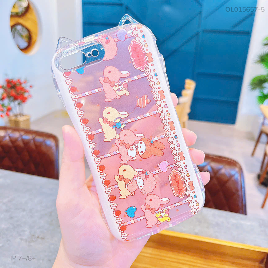 ** Ốp iPhone 7+/8+ dẻo tai mèo nhiều hình