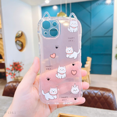 ** Ốp IP 13 6.1 dẻo tai mèo nhiều hình