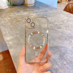Ốp iPhone 13 6.1 dẻo trong viền xi camera khoét táo