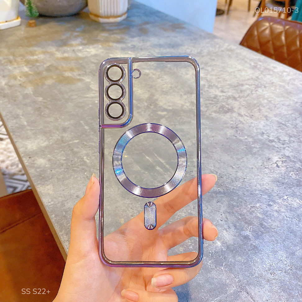Ốp SS S22+ dẻo trong viền xi camera khoét táo