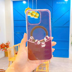 ** Ốp Ip 15 Pro Max lưng cứng magsafe in hình