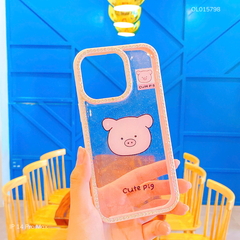 ** Ốp IP 14 Pro Max lưng kim tuyến viền đính hạt