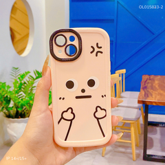 Ốp IP 14 Plus/15 Plus dẻo hình vui nhộn viền happy