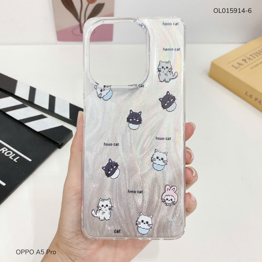 Ốp Oppo A5 Pro vân ánh sóng nhiều hình