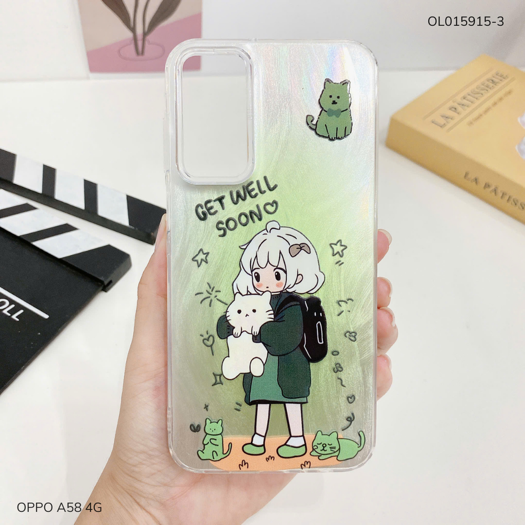 Ốp Oppo A58 4G vân ánh sóng nhiều hình