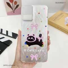 Ốp Oppo A74/A95 vân ánh sóng nhiều hình
