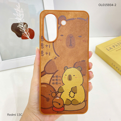 Ốp Xiaomi Redmi 13C 4G vân giả da nhiều hình