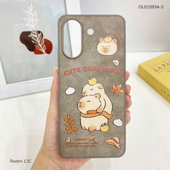 Ốp Xiaomi Redmi 13C 4G vân giả da nhiều hình