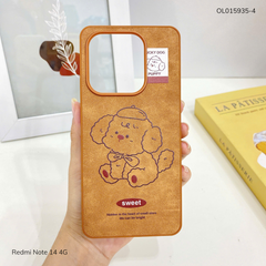 Ốp Xiaomi Redmi Note 14 4G vân giả da nhiều hình