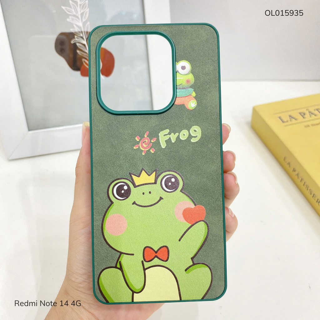 Ốp Xiaomi Redmi Note 14 4G vân giả da nhiều hình