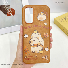 Ốp Xiaomi Redmi Note 11/Note 11s 4G vân giả da nhiều hình