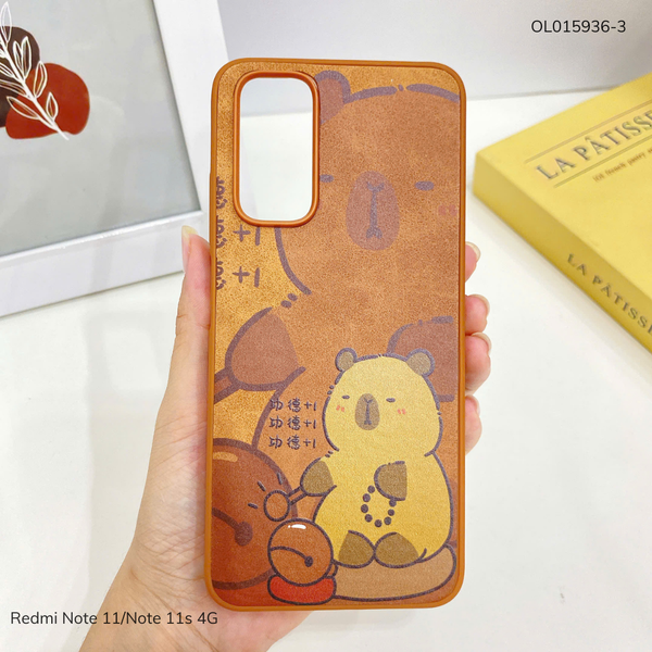 Ốp Xiaomi Redmi Note 11/Note 11s 4G vân giả da nhiều hình