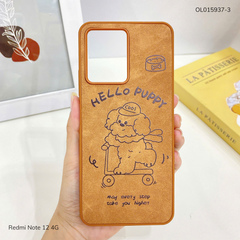 Ốp Xiaomi Redmi Note 12 4G vân giả da nhiều hình