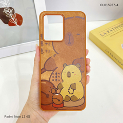 Ốp Xiaomi Redmi Note 12 4G vân giả da nhiều hình