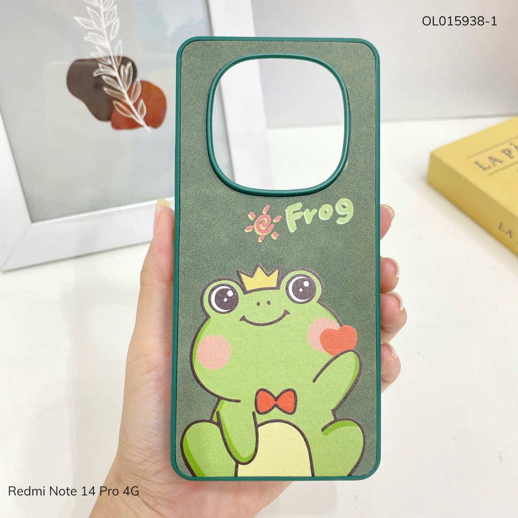 Ốp Xiaomi Redmi Note 14 Pro 4G vân giả da nhiều hình