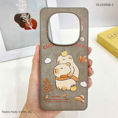 Ốp Xiaomi Redmi Note 14 Pro 4G vân giả da nhiều hình