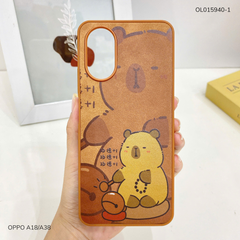 Ốp Oppo A18/A38 vân giả da nhiều hình