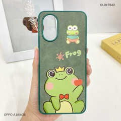 Ốp Oppo A18/A38 vân giả da nhiều hình