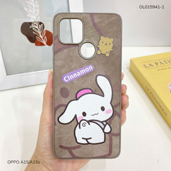 Ốp Oppo A15/A15s vân giả da nhiều hình
