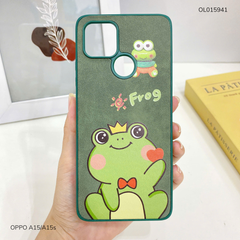 Ốp Oppo A15/A15s vân giả da nhiều hình